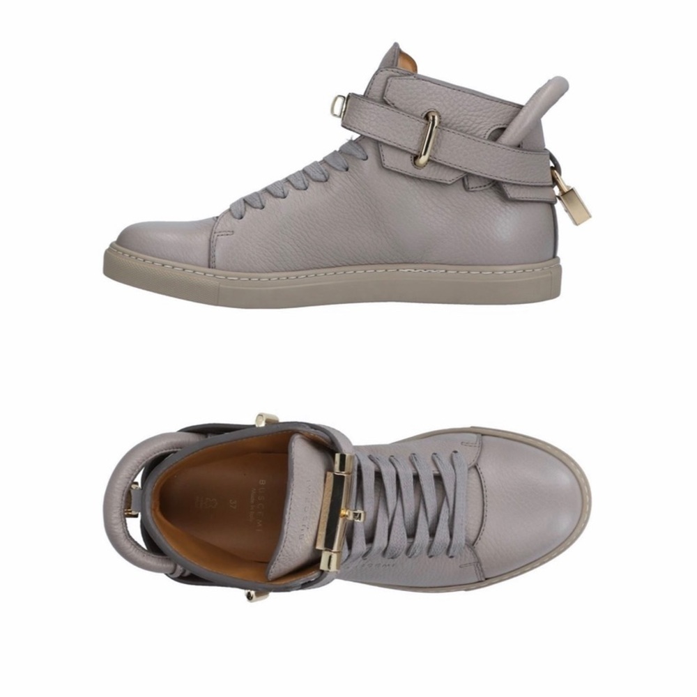 Buscemi Luxery grey men’s sneakers, new